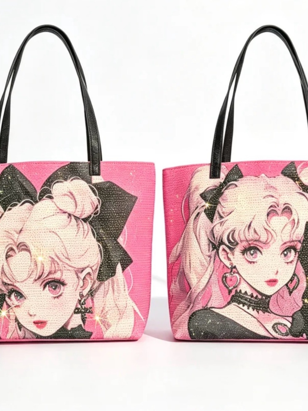 Pink sailor moon tote